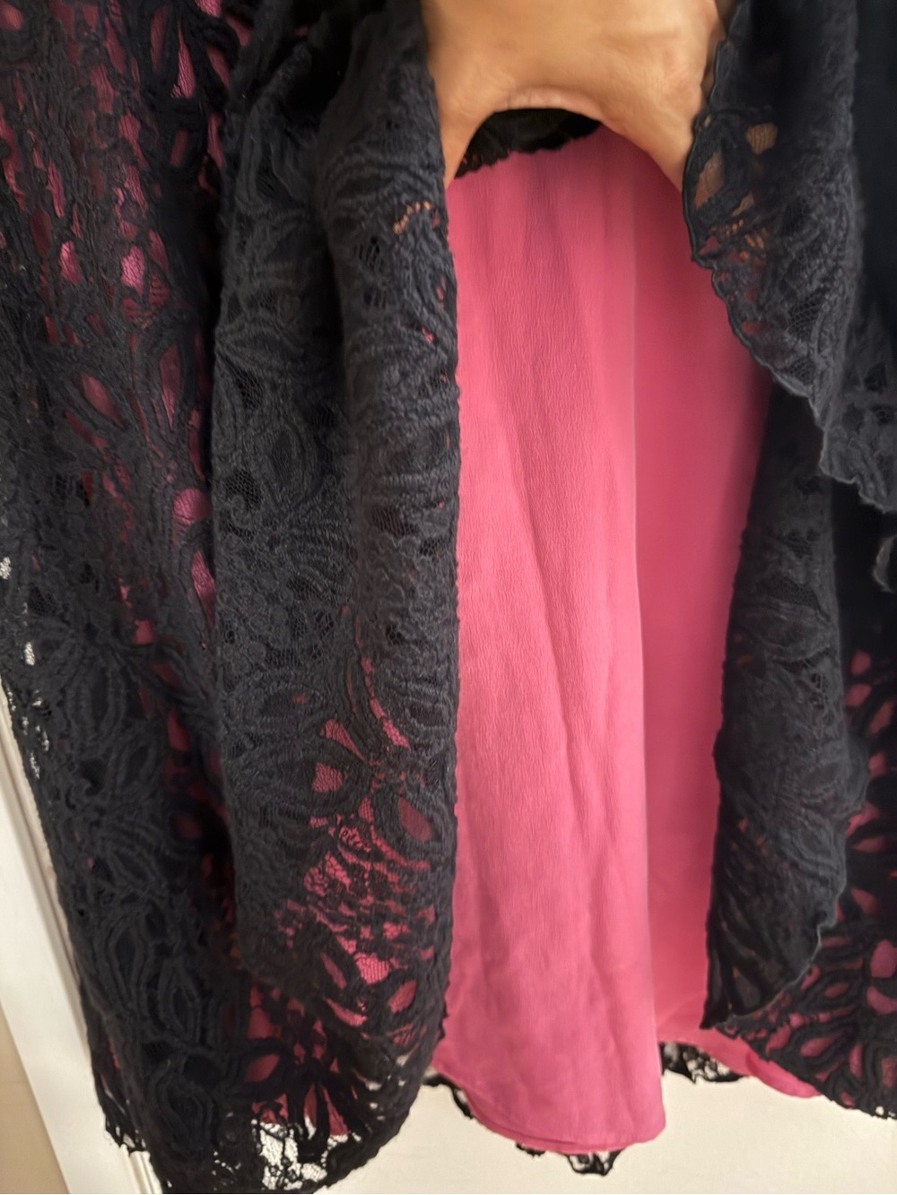 ETRO Italy Lace Pattern Silk Midi Dress - Picture 11 of 11